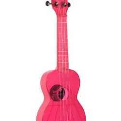 Kala Waterman Soprano Ukulele, Fluorescent Pink